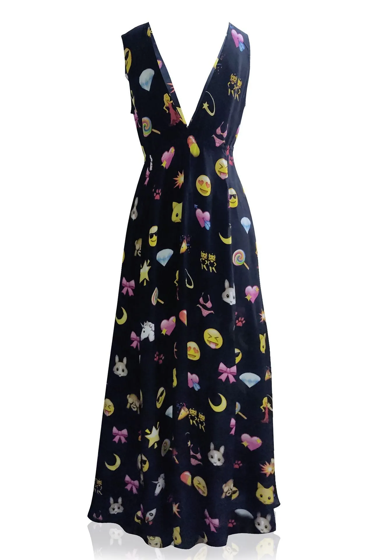 As Seen On Paris Hilton Emoji Maxi Dress