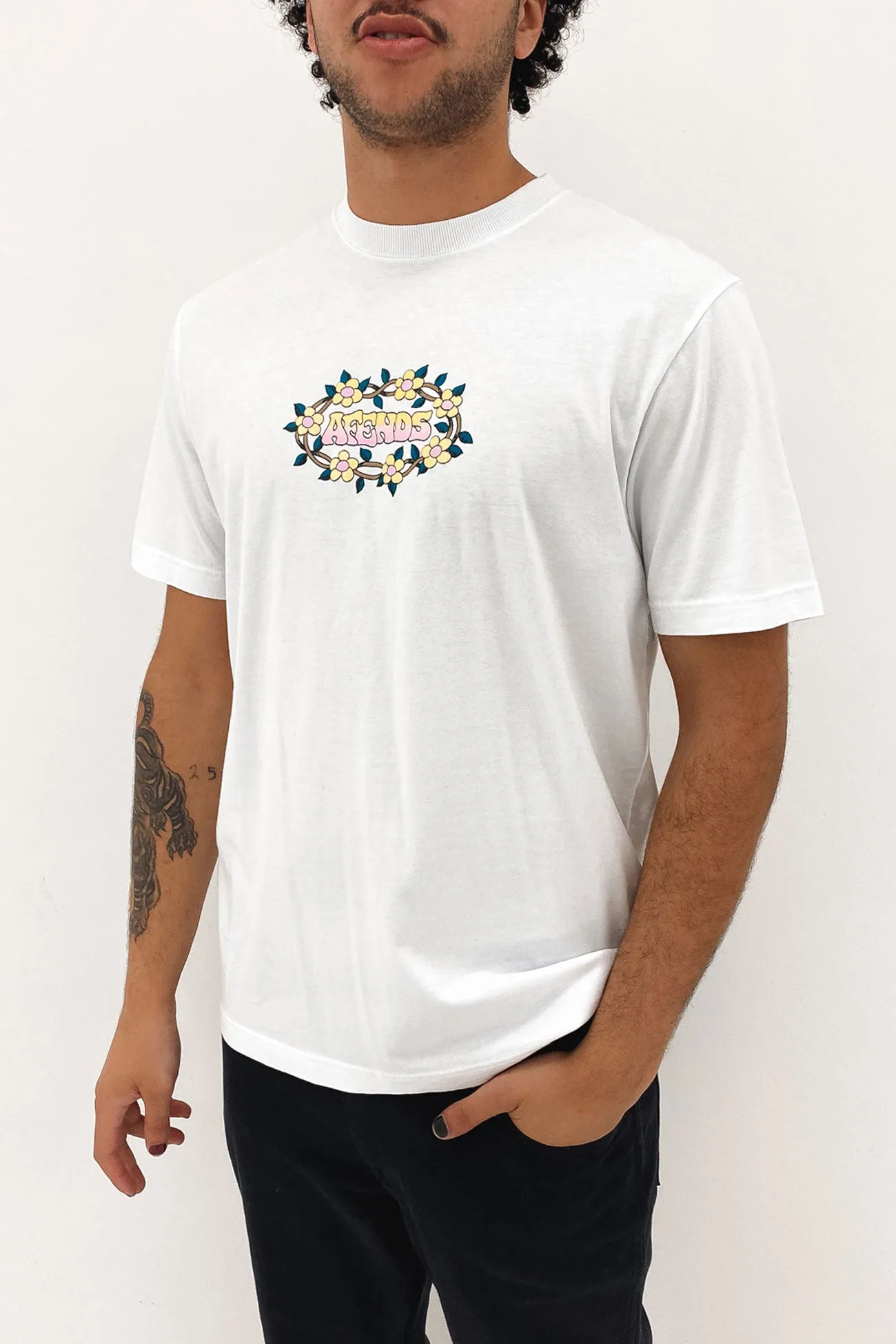 Bloom Recycled Retro Fit Tee White