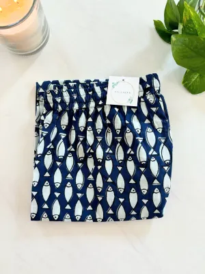 Cotton Pajama Pants Women - Midnight Swim