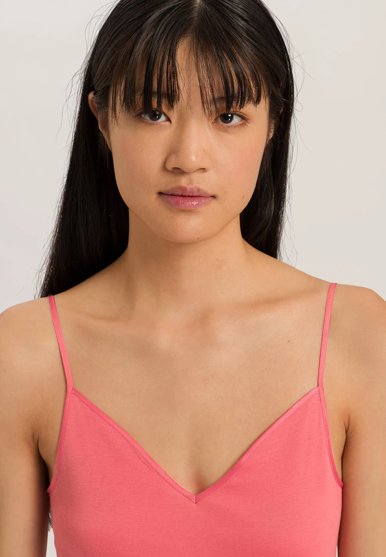 Cotton Seamless Cotton V-Neck Camisole | Porcelain Rose 71601-2309