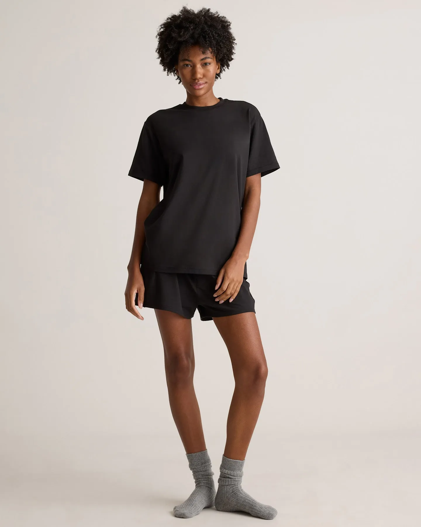 Dream Lounge Oversized Short Sleeve Pajama Set