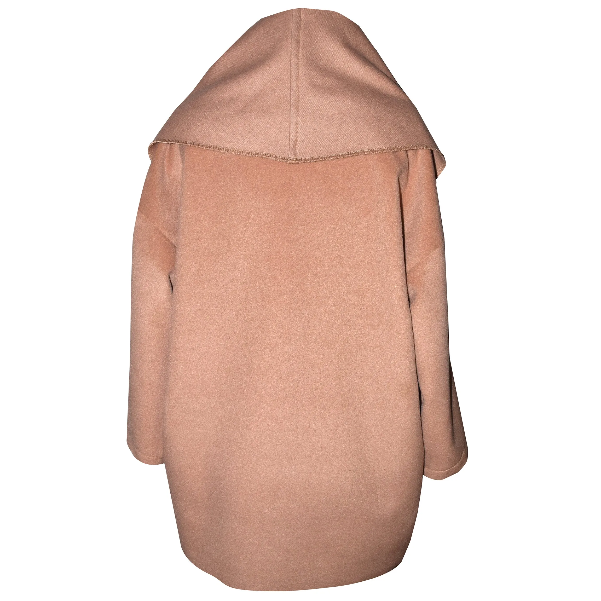 Elegant Cashmere Wool Blend Wrap Coat