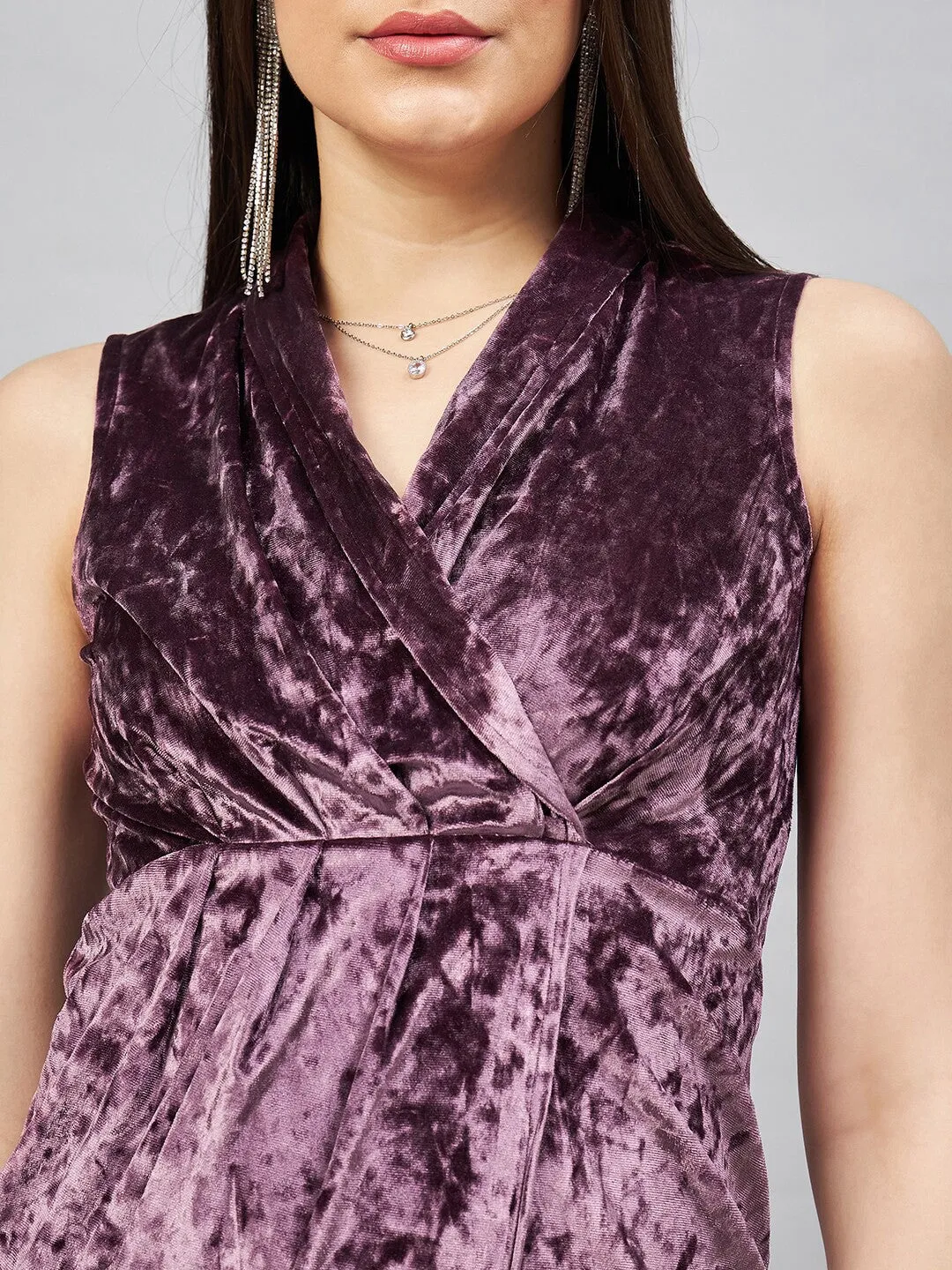 Gorgeous Velvet Wrap Dress