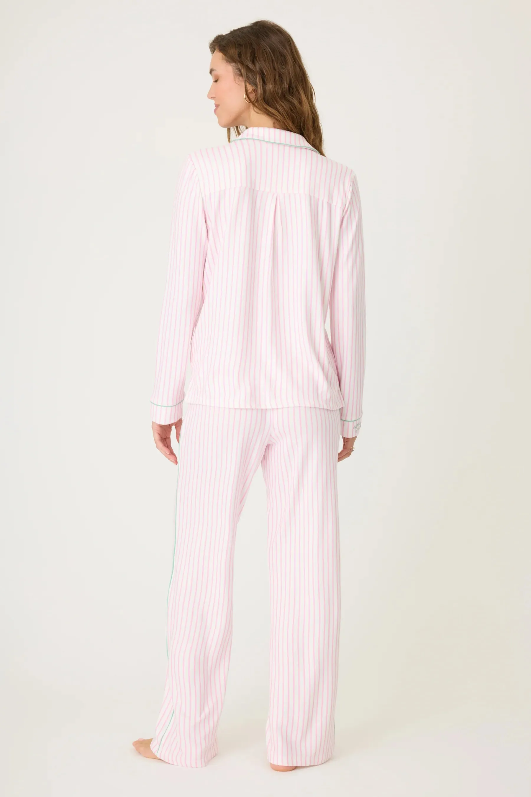 Happiest On The Court Striped PJ Set