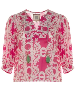 Hot Pink Fran Blouse