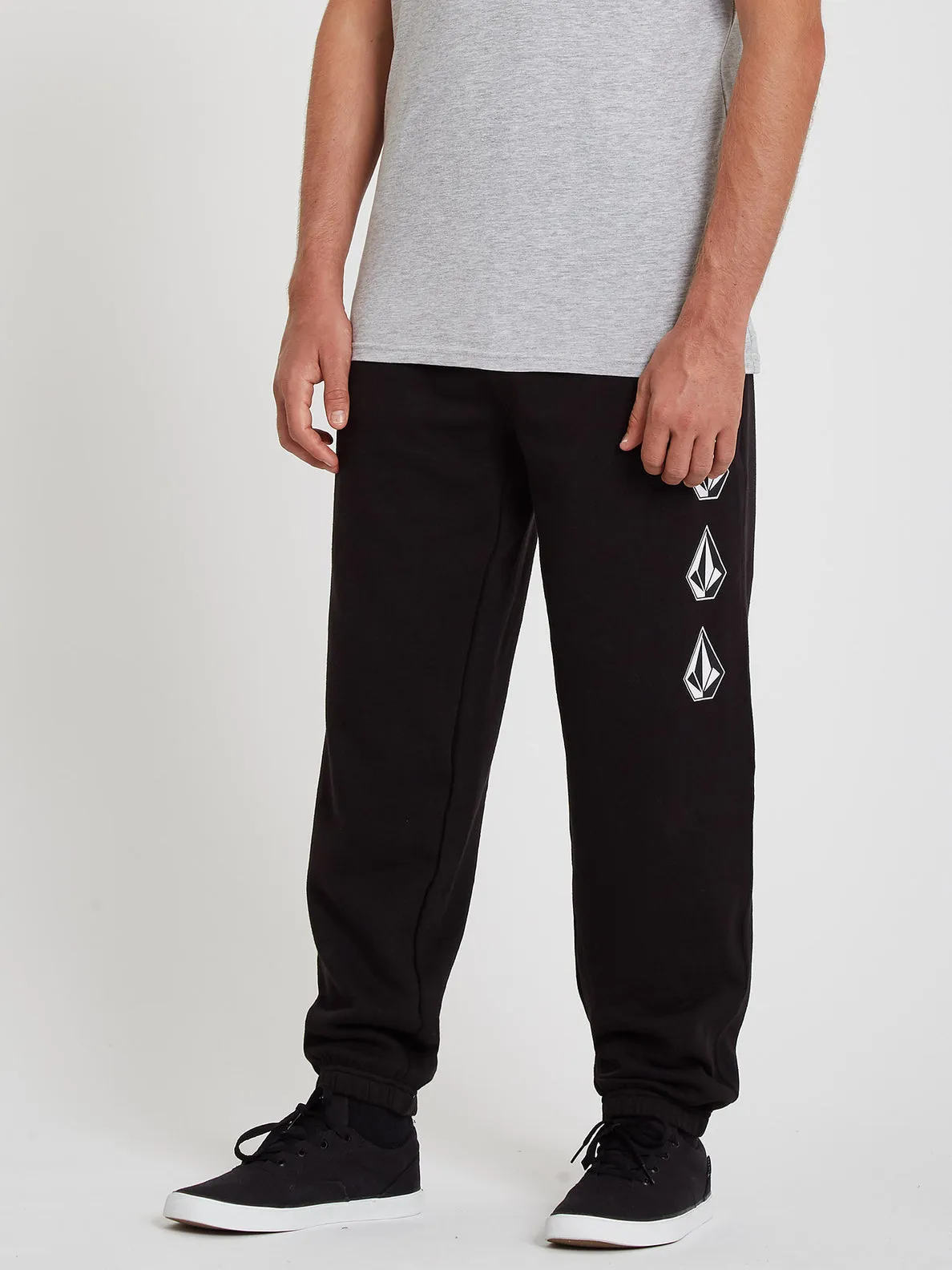 Iconic Stone Fleece Pants - Black