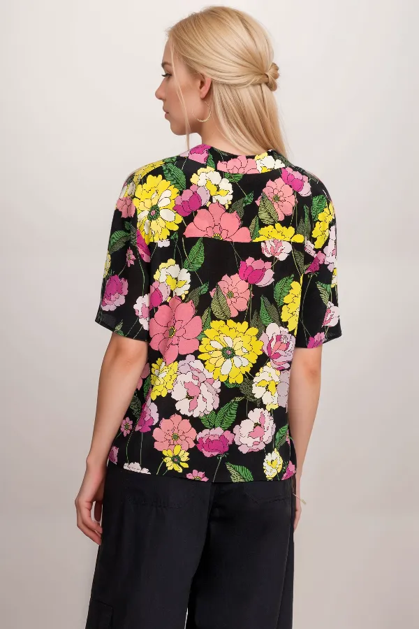 Jade by Johnny Was Eartha Camp Shirt L17123 Boho Chic