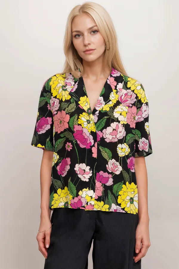 Jade by Johnny Was Eartha Camp Shirt L17123 Boho Chic
