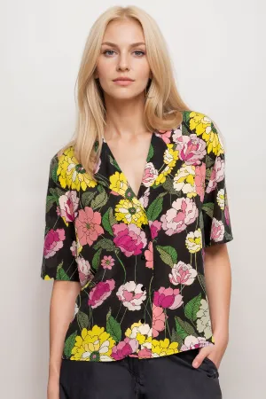 Jade by Johnny Was Eartha Camp Shirt L17123 Boho Chic