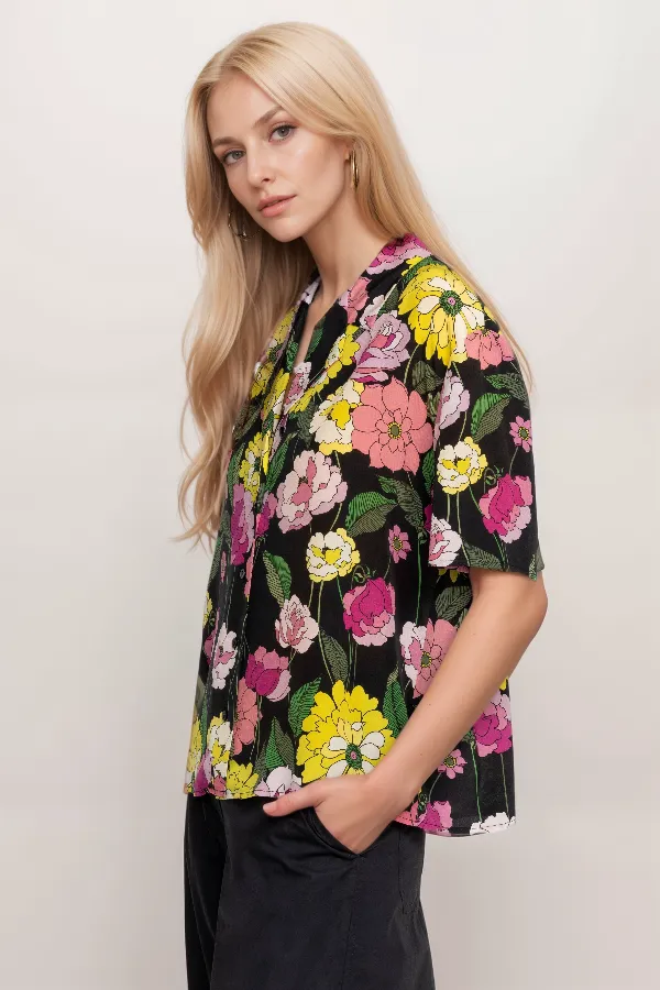 Jade by Johnny Was Eartha Camp Shirt L17123 Boho Chic