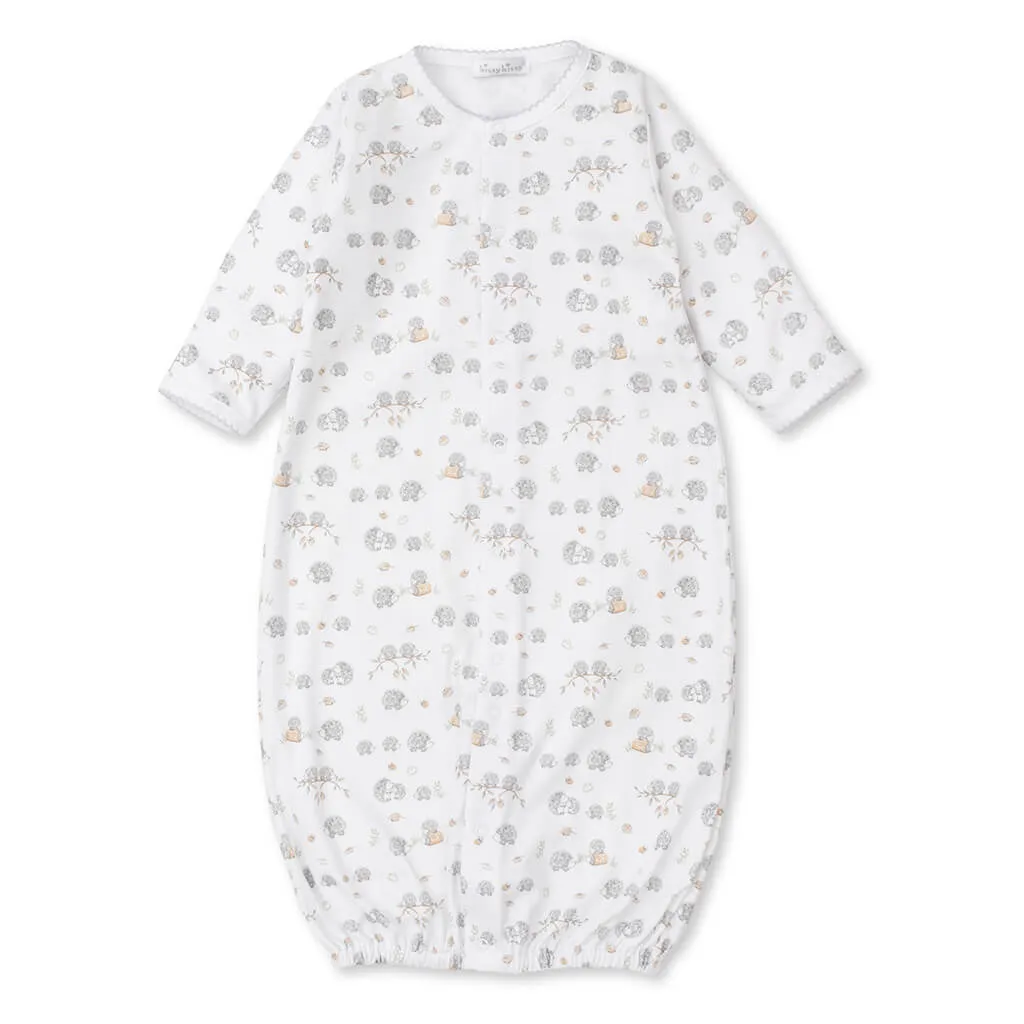 Kissy Kissy Print Converter Gown Hedgehogs Fall Flurry