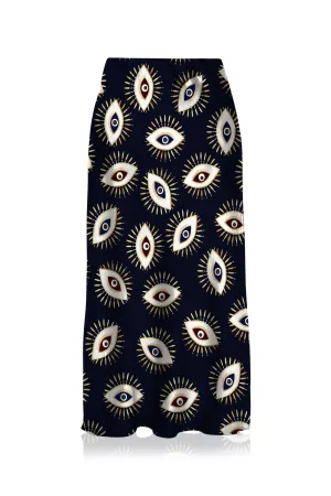 Knee Length Black Skirt