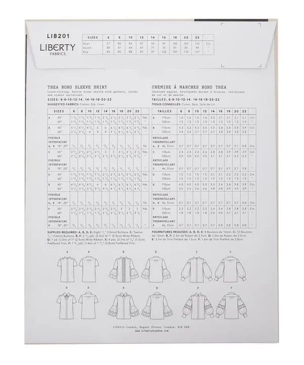 Liberty Thea Boho Sleeve Shirt