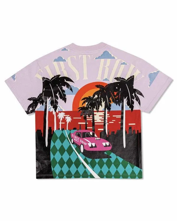 Mandatory Vacation Graphic Tee Lavender T-Shirt Mens