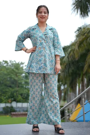 Misty Sky Cotton Co-ord Set