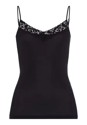 Moments V-Neck Cotton Camisole | Black 71485-019