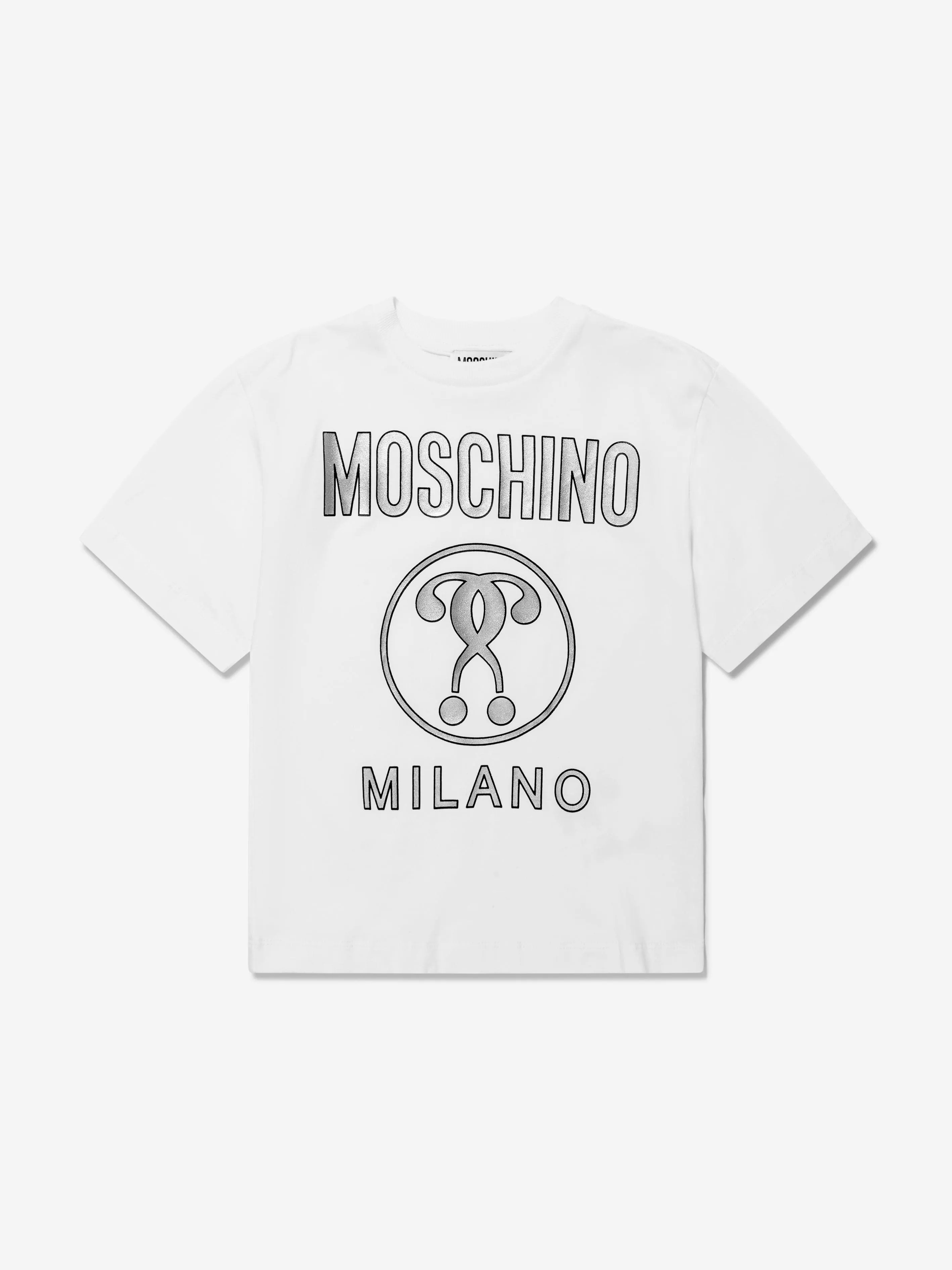 Moschino Unisex Cotton Milano Logo T-Shirt
