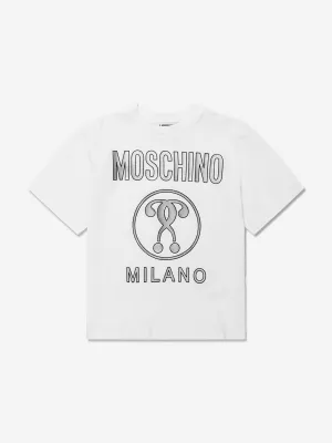 Moschino Unisex Cotton Milano Logo T-Shirt