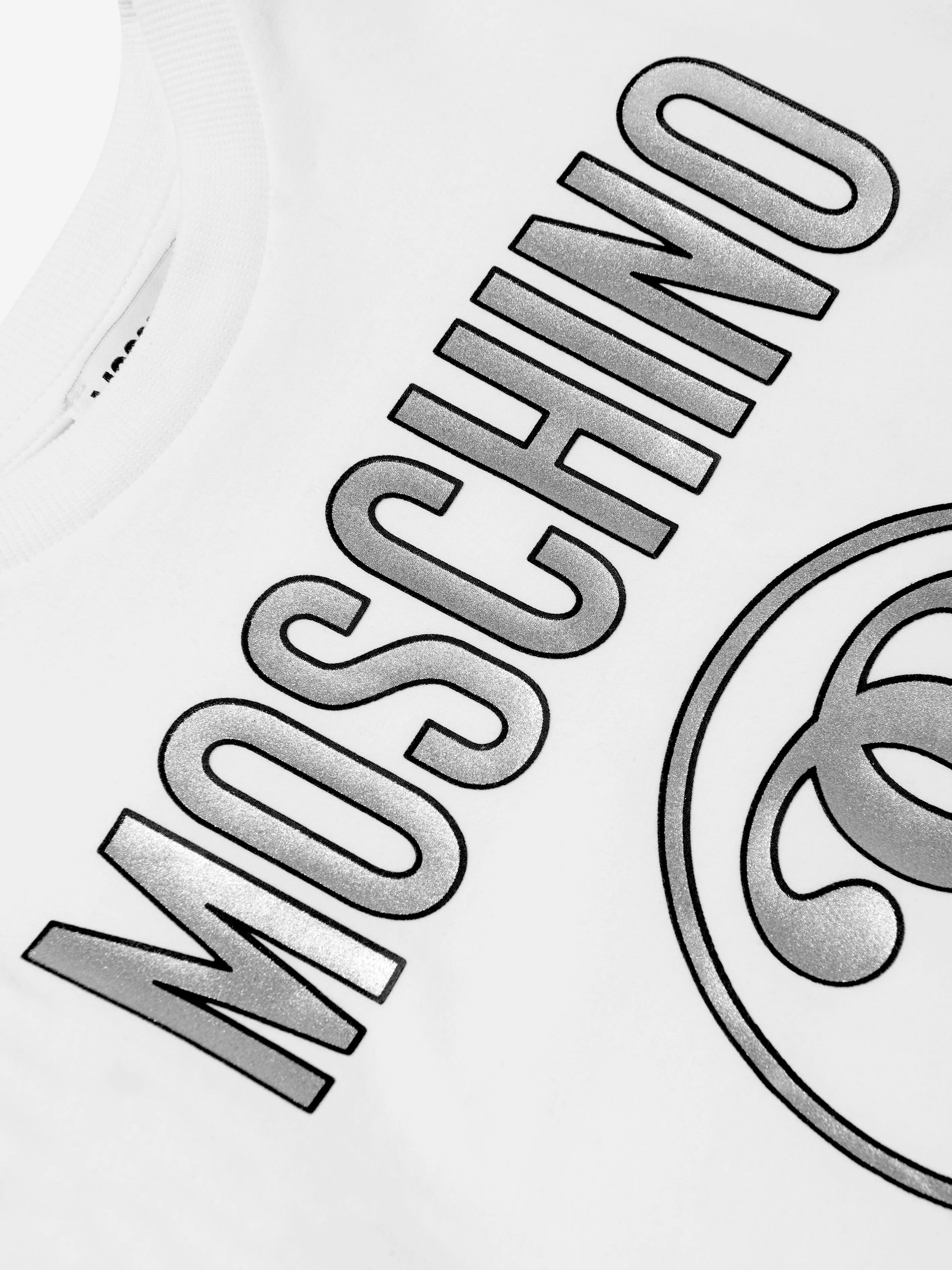 Moschino Unisex Cotton Milano Logo T-Shirt