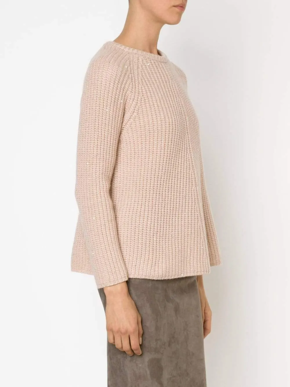 Paillette Knit Pullover