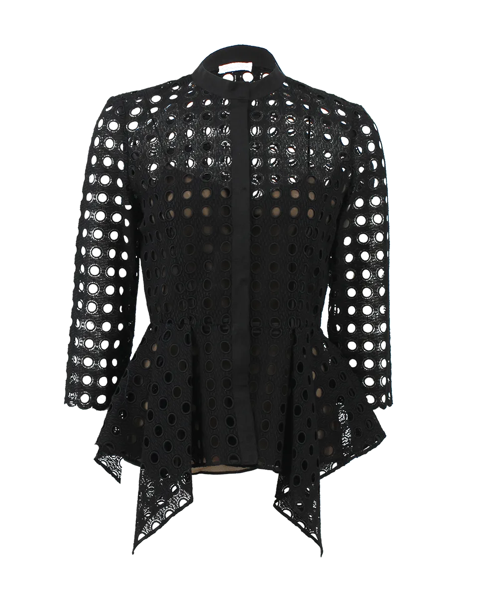 Peplum Jacket With Camisole