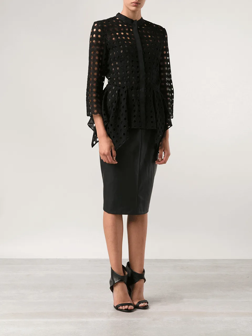 Peplum Jacket With Camisole