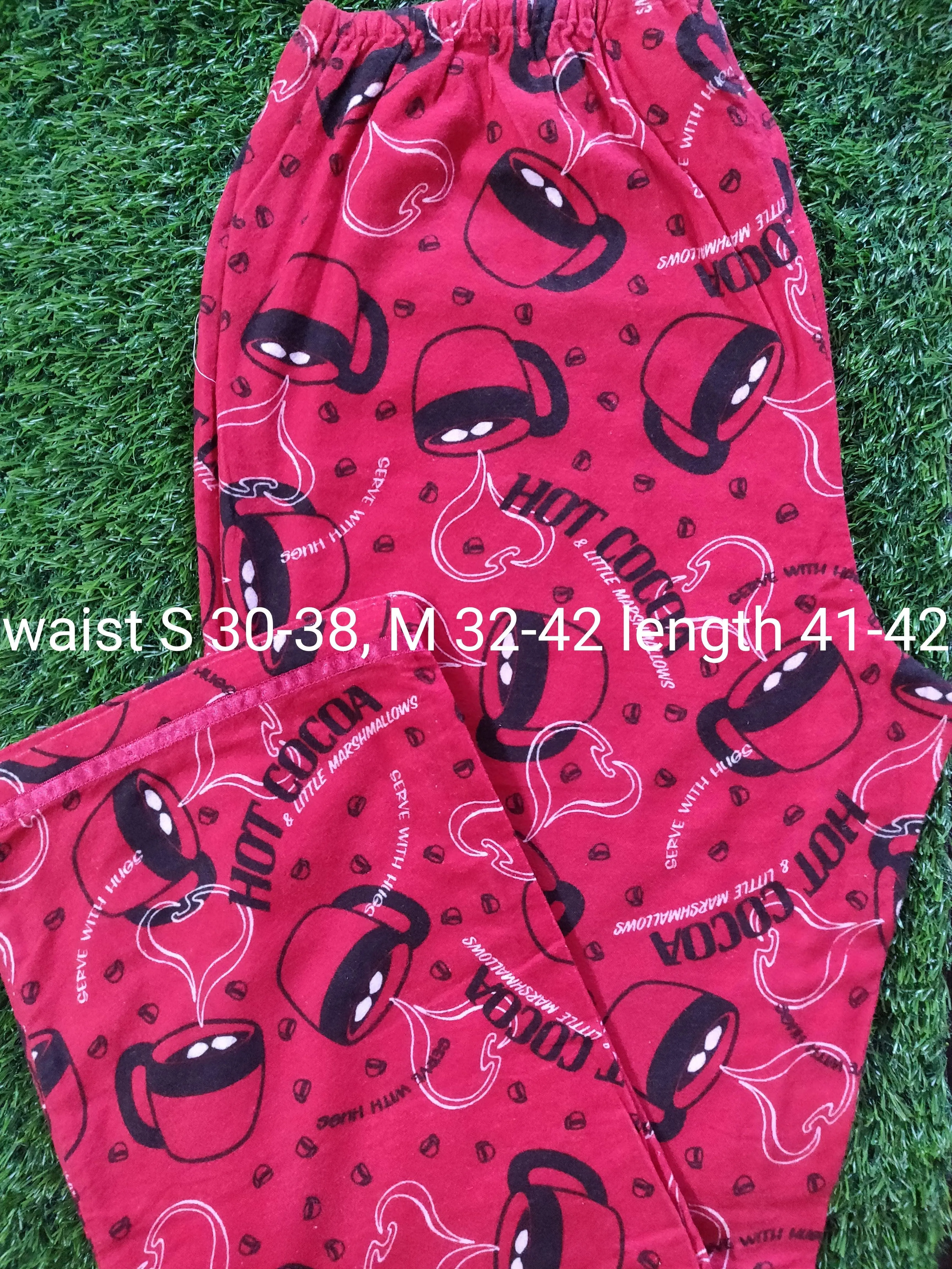 Red Winter Wear Flannel Lounge Pant Pajama PJ02