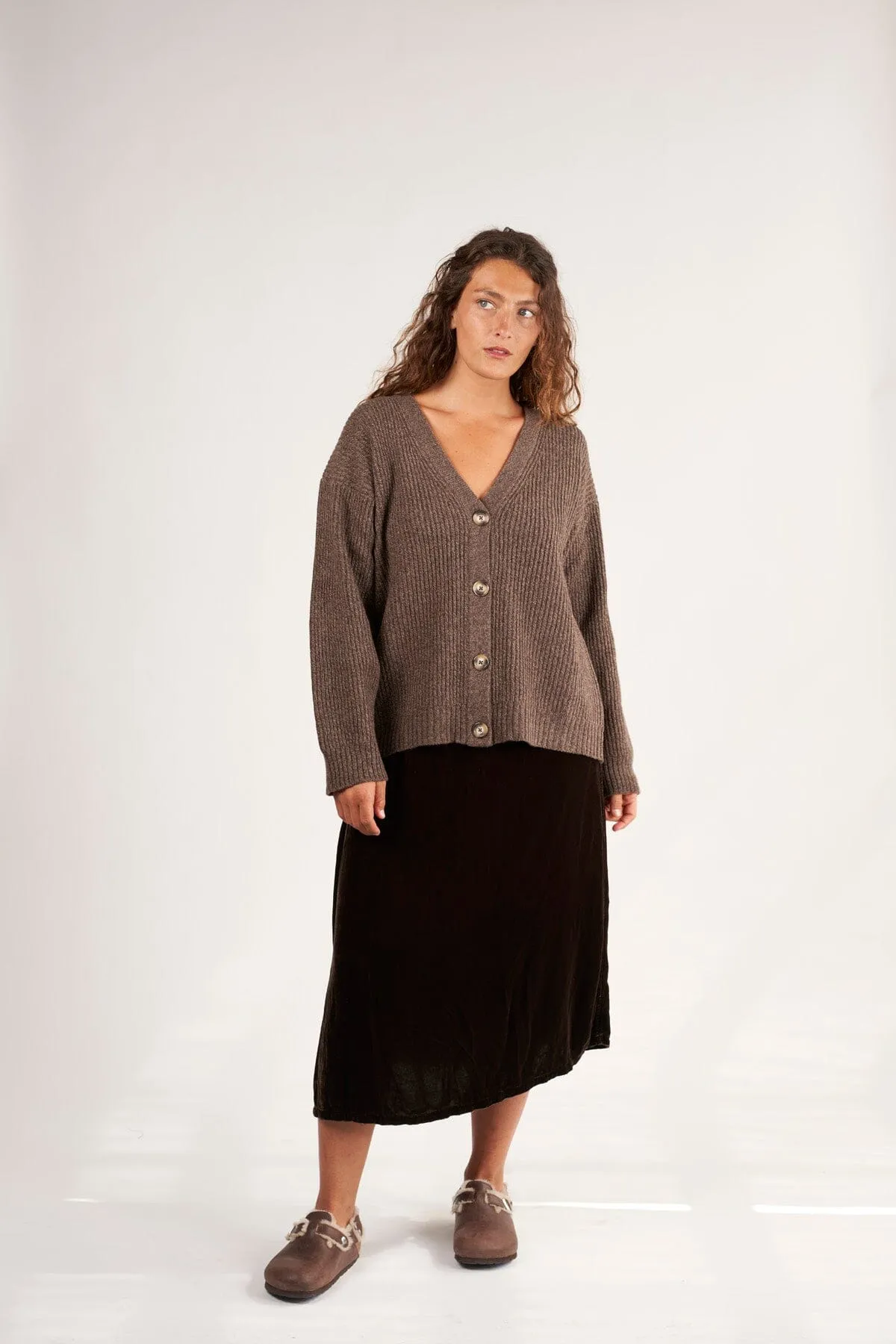 Rib Cardigan Sweater