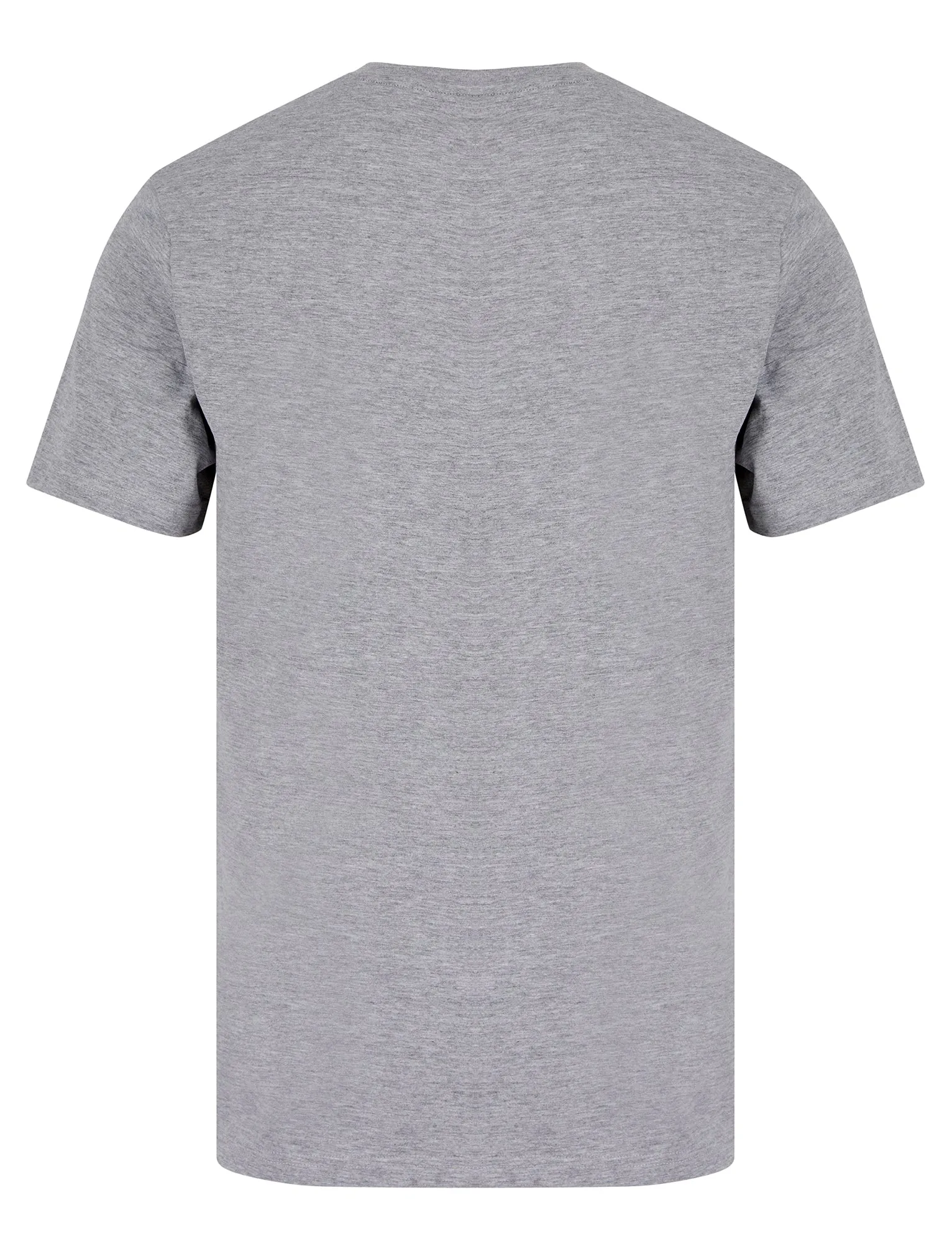 Surf Sil Motif Cotton Jersey T-Shirt in Light Grey Marl - South Shore