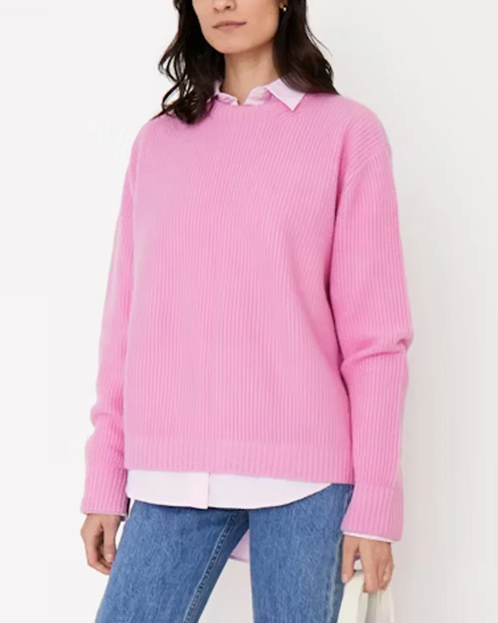The Alden Long Sleeve Pullover in Pink
