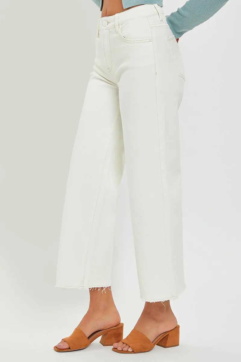 Tummy Control Crop Wide Legs