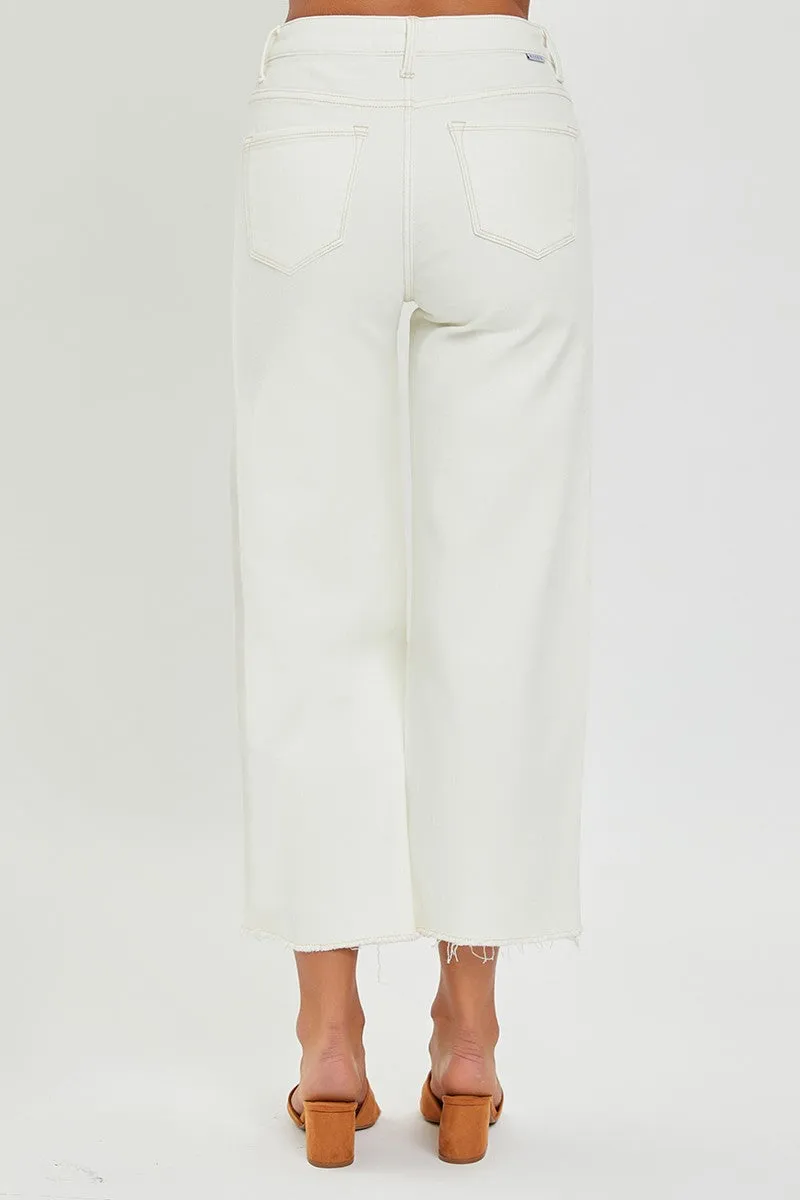 Tummy Control Crop Wide Legs