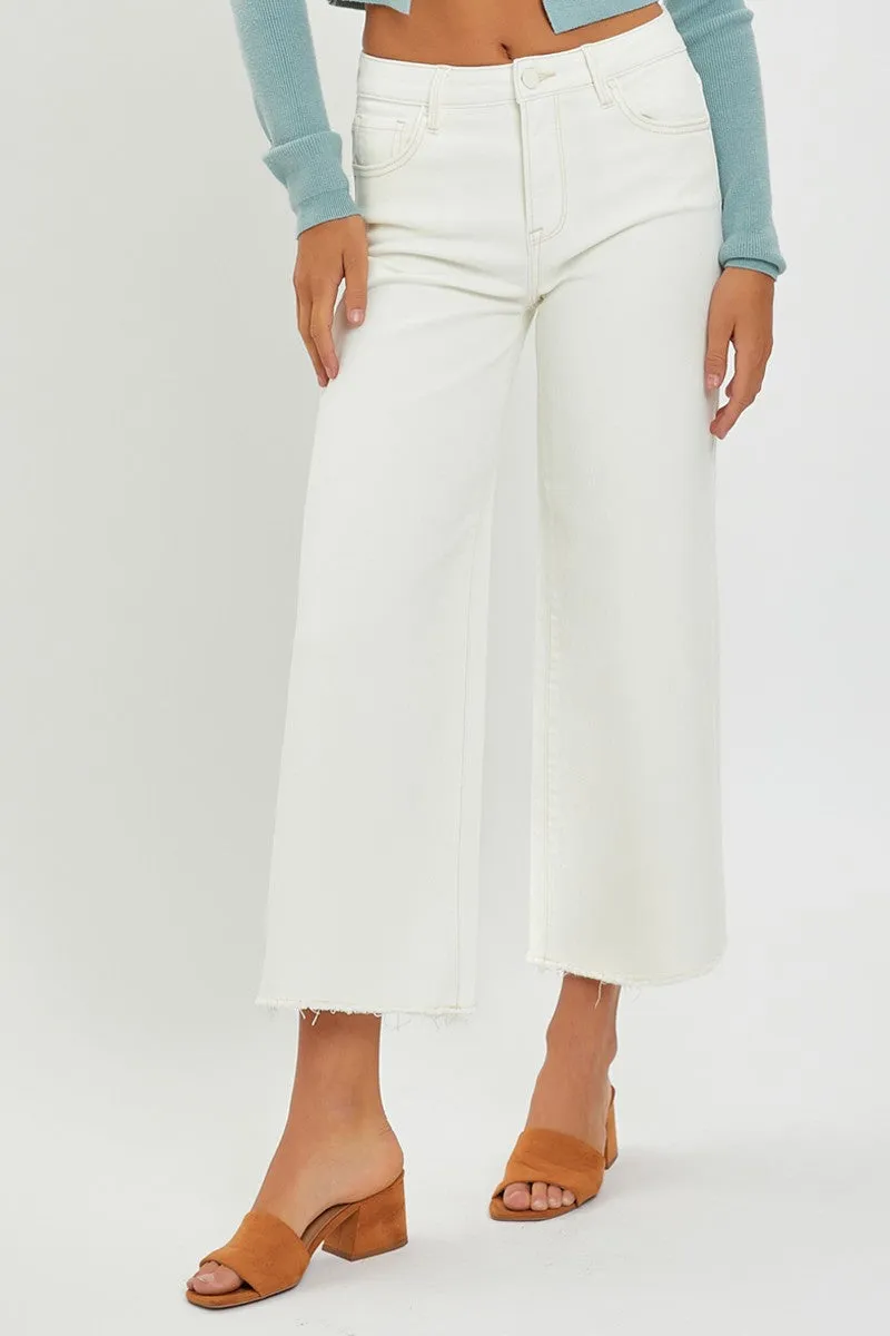 Tummy Control Crop Wide Legs