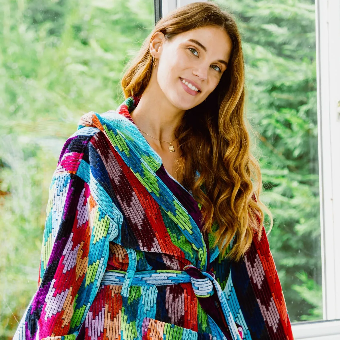 Women's Hooded Bathrobe  - Twilight