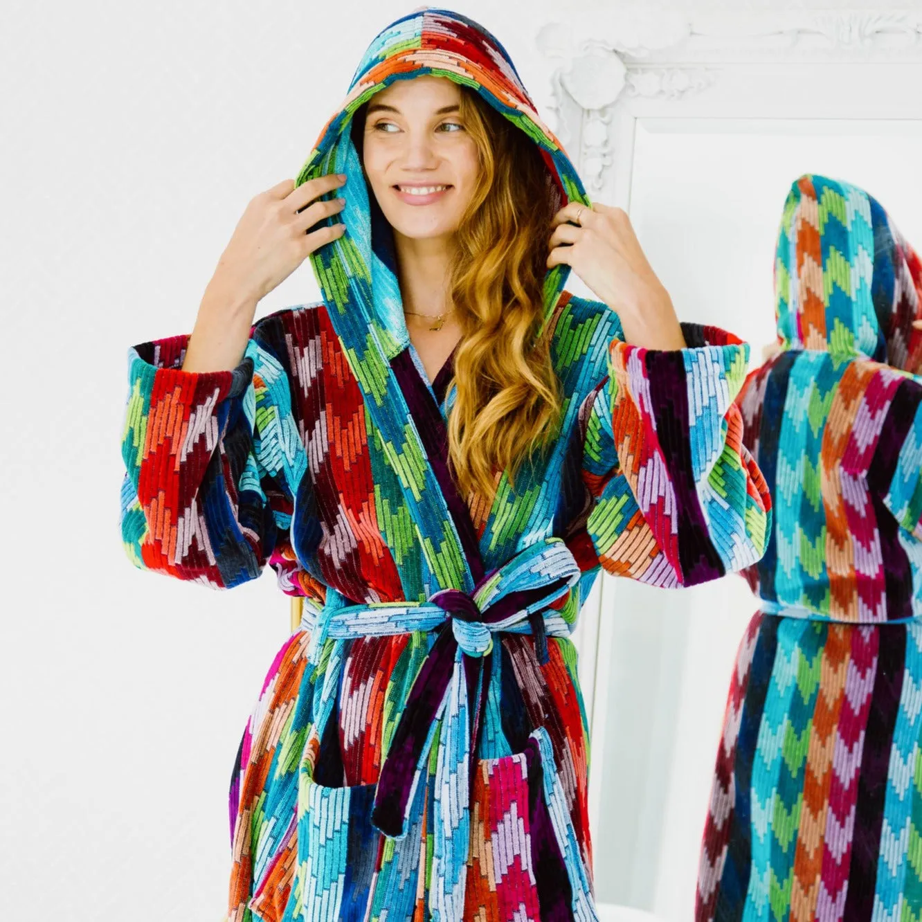 Women's Hooded Bathrobe  - Twilight