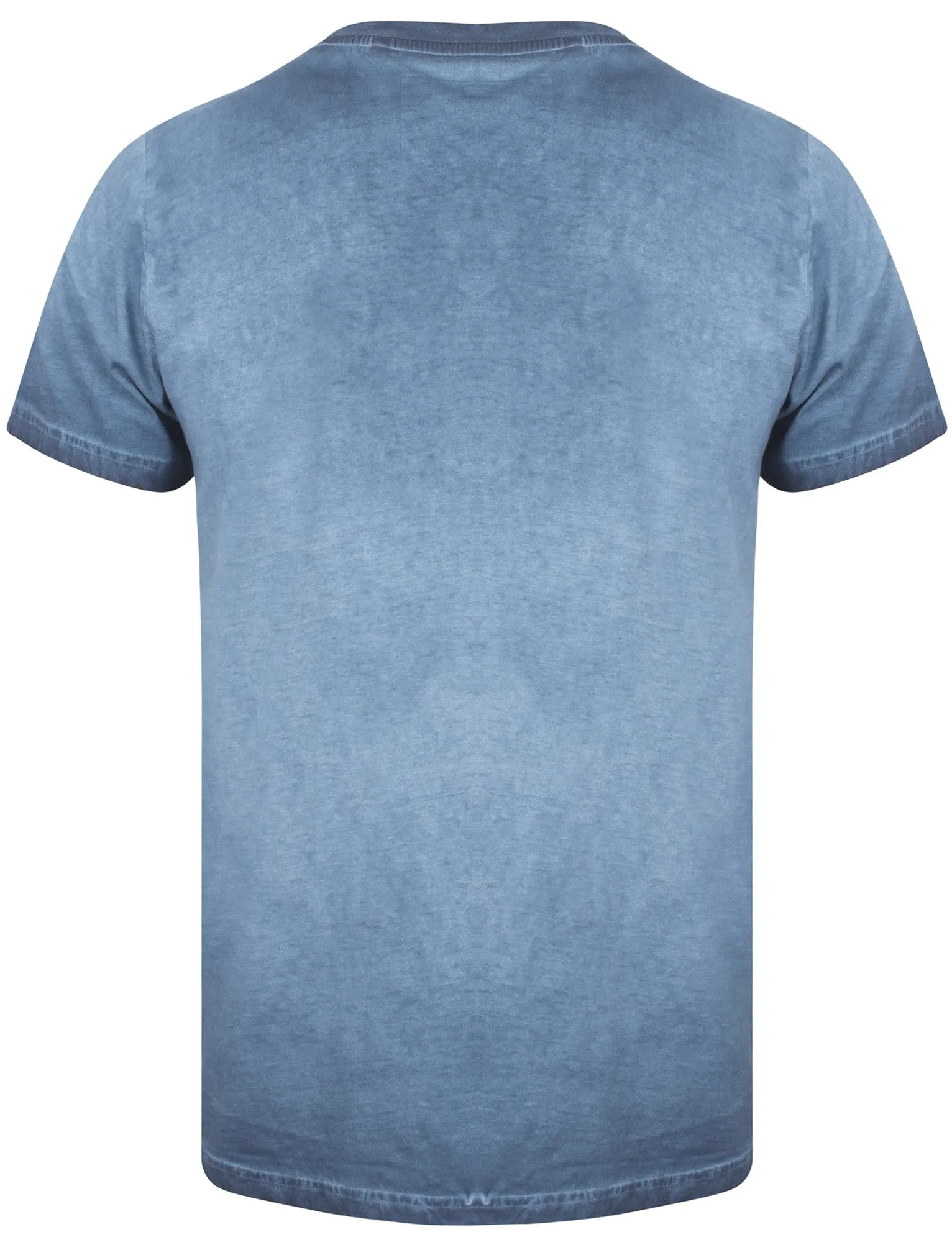 Yasu Motif Burnout Cotton Slub T-Shirt In Reflex Blue - Dissident